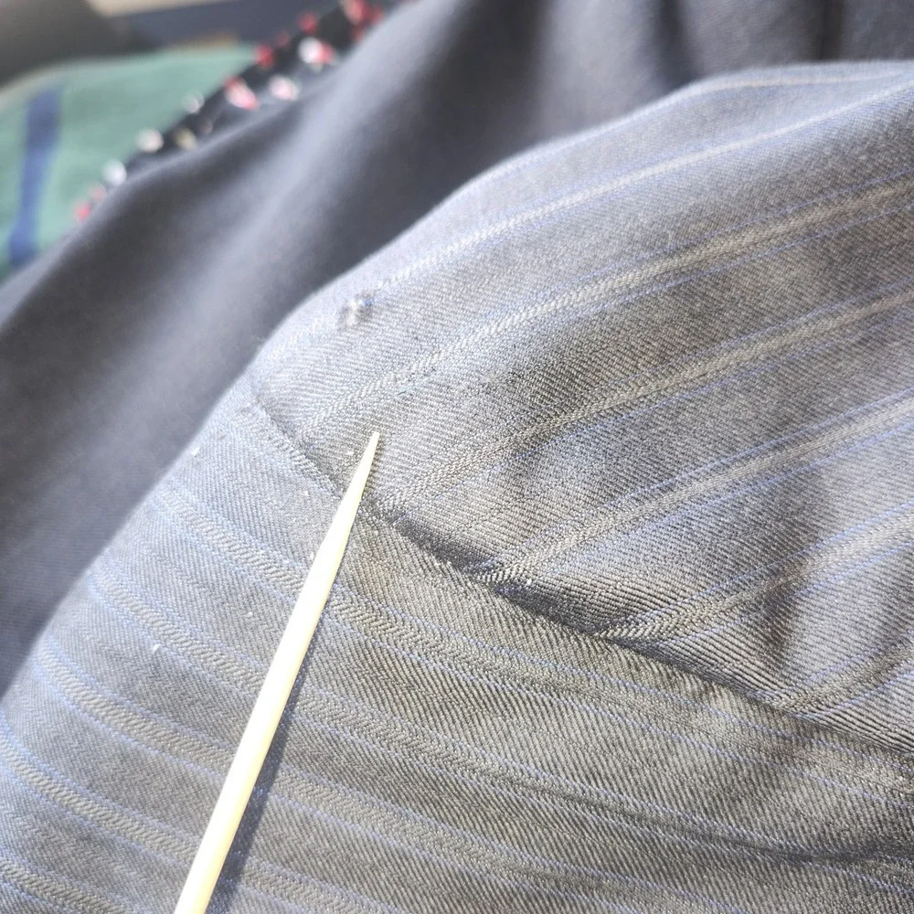 Scuderi Loro Piana Super 170s Wool Blazer Grey Pinstripe Sport Coat Italy 56 46R